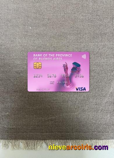 Argentina Bank of the Province of Buenos Aires visa card photolook